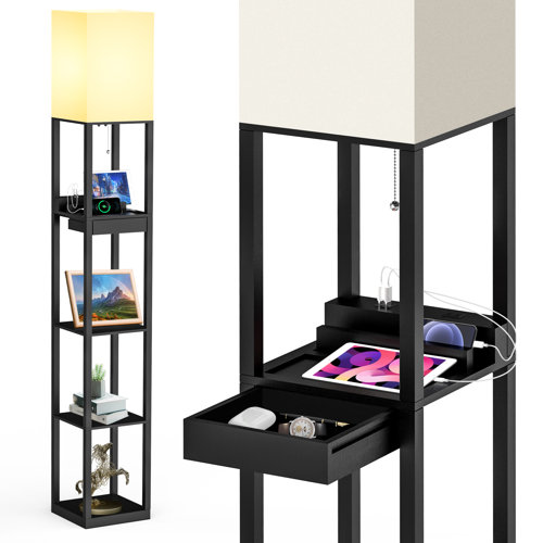 Column Floor Lamps, Shelf Floor Lamps You'll Love in 2023